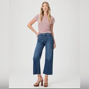 PAIGE Dark Blue Ankle Jeans